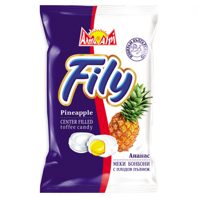 Alpi Fily Ananas Toffee Bonbons aus Bulgarien.