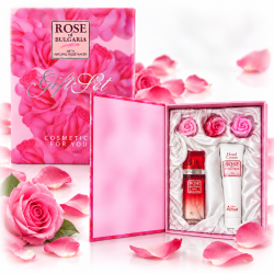 Biofresh Rose of Bulgaria Rosenseife, Parf&uuml;m, Handcreme Geschenkset aus Bulgarien.