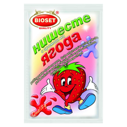 Bioset Puddingpulver Erdbeergeschmack | 60 g Bioset Puddingpulver Erdbeere aus Bulgarien.