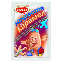 Bioset Puddingpulver Karamellgeschmack | 60 g Bioset Puddingpulver Karamellgeschmack aus Bulgarien.