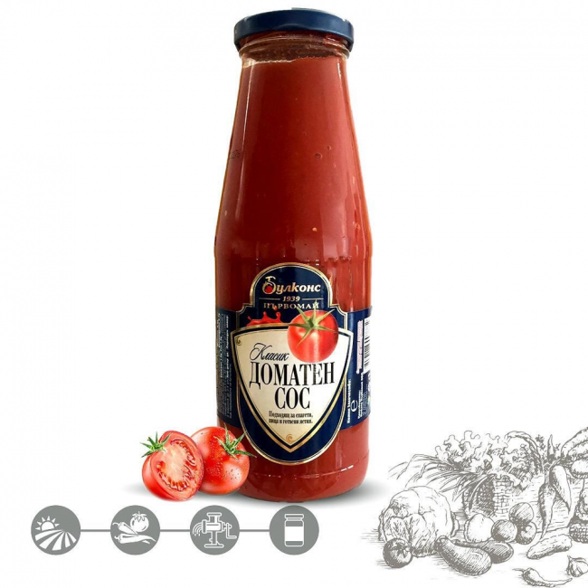 Bulcons Tomatensauce Klasik in 280g aus Bulgarien.