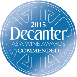 2015 commended - Decanter Asian Wine Awards