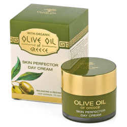 Das ist die Olive Oil of Greece Day Cream Skin Perfector von Biofresh aus Bulgarien.