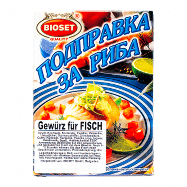 Bioset Gewürz für Fisch 40g