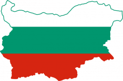 Bulgarische Flaggen Karte