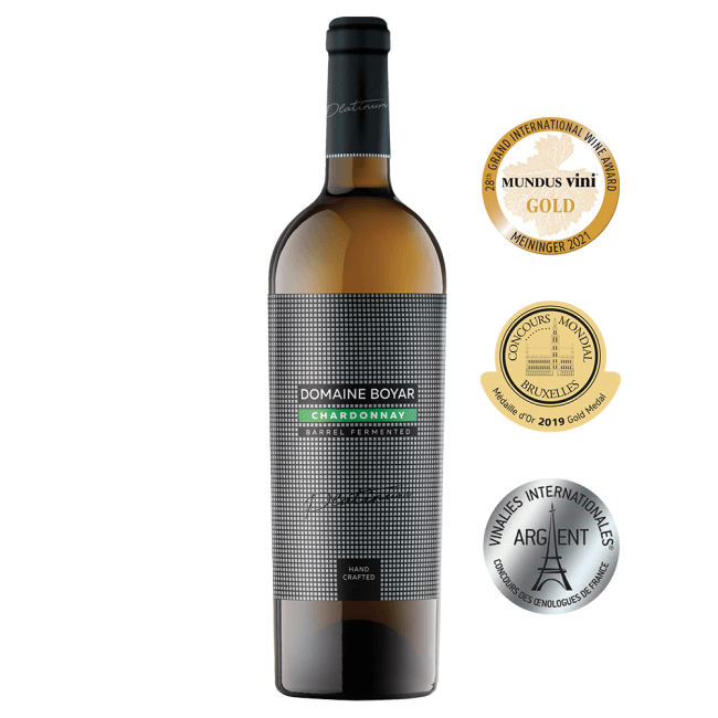 Domaine Boyar Platinum Chardonnay Barrel Aged Hand Crafted aus Bulgarien.