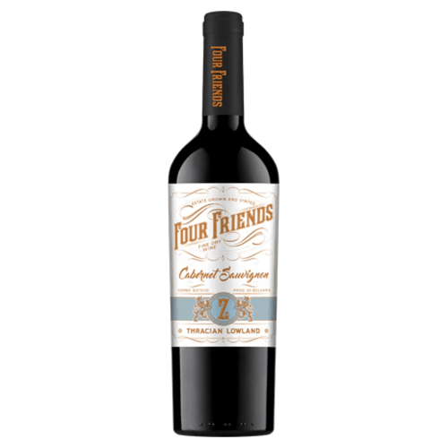 Four Friends Cabernet Sauvignon Single Vineyard Rotwein aus Bulgarien.