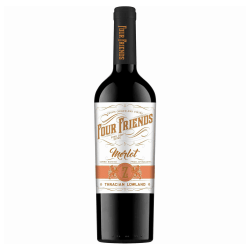 Four Friends Merlot Single Vineyard Rotwein aus Bulgarien.
