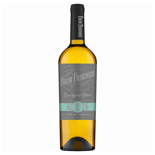 Four Friends Sauvignon Blanc Weisswein aus Bulgarien.