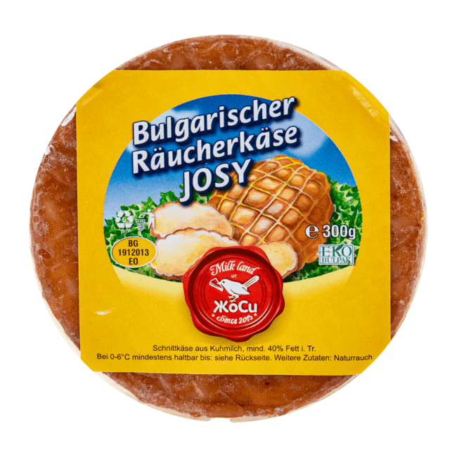Josi Bulgarischer Räucherkäse Josy Kashkaval | 300 g Bild 1 Josi Bulgarischer Räucherkäse Josy Kashkaval 300g