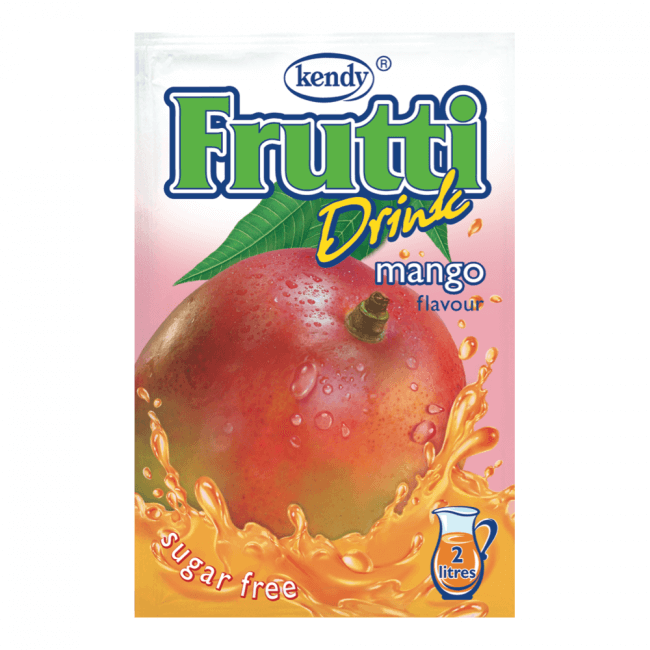Kendy Frutti Instant Getränkepulver Mango aus Bulgarien.