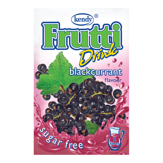 Kendy, Frutti Drink Instant Getränkepulver schwarze Johannisbeere