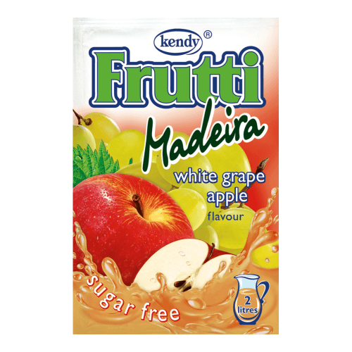 Kendy Frutti Drink Instant Getränkepulver weiße Traube Apfel Madeira