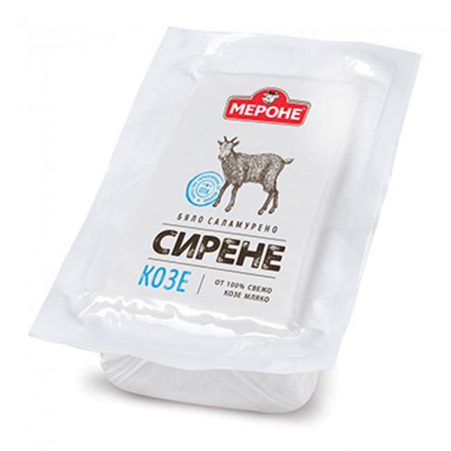 Merone Bulgarian Goat Milk Brine Cheese Siren | 400 g Image 1 Merone Bulgarischer Ziegenmilch Salzlakenkäse Sirene Koze