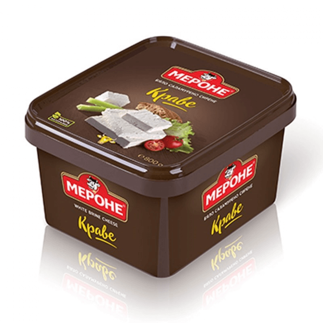Merone Bulgarian Cow's Milk Brine Cheese Siren | 800 g Image 1 Merone Bulgarischer Salzlakenkäse Sirene aus Kuhmilch Krave