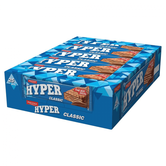 Prestige Hyper Schokowaffeln Classic Box 25x50g | 1,25 kg Bild 1 Prestige Hyper Schokowaffeln Classic Box 25x50g von Prestige96 aus Bulgarien.