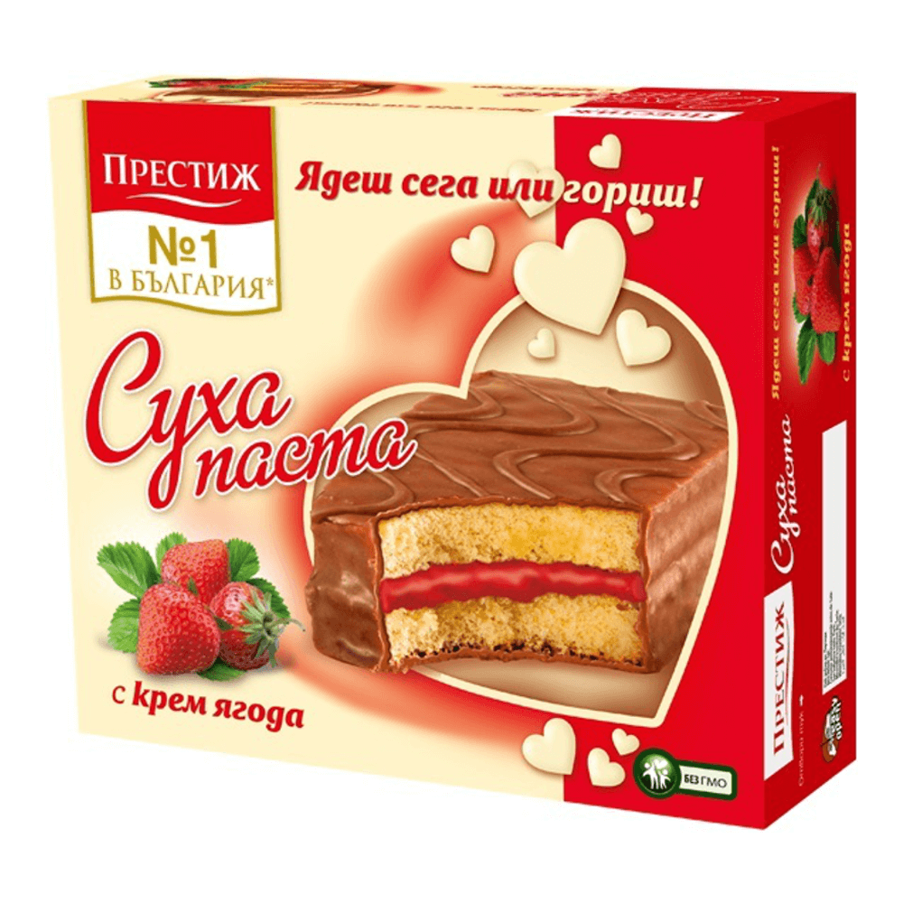 Prestige Cake Bar Strawberry Cream 300 g