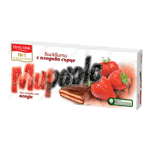 Prestige Mirage Schoko Biscuits Erdbeere aus Bulgarien.
