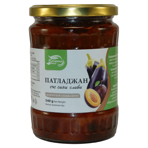 Ravema gebratene Auberginen mit Pflaumen 540g aus Bulgarien.