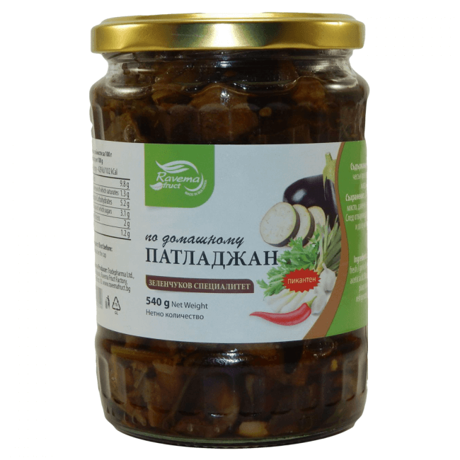 Ravema traditionelle gebratene Aubergine scharf | 540 g Bild 1 Ravema traditionelle bulgarische Aubergine scharf aus Bulgarien. 540g