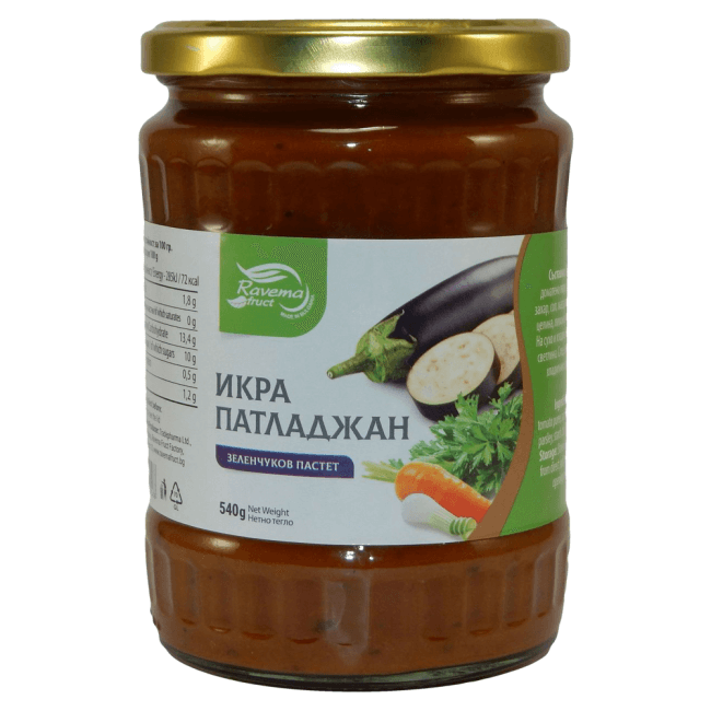 Ravema traditionelles bulgarisches Auberginenpüree | 540 g Bild 1 Ravema traditionelles bulgarisches Auberginenpüree 540g aus Bulgarien.