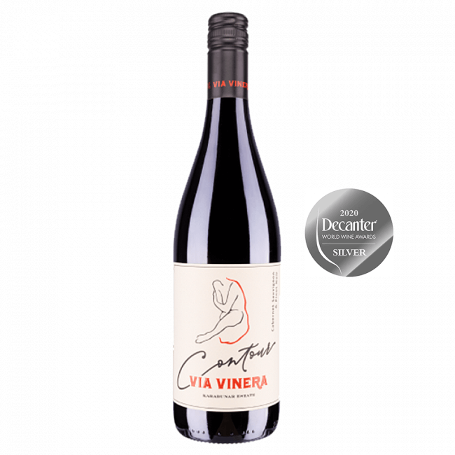 Via Vinera Contour Cabernet Sauvignon & Pinot Noir Cuvee Rotwein aus Bulgarien.