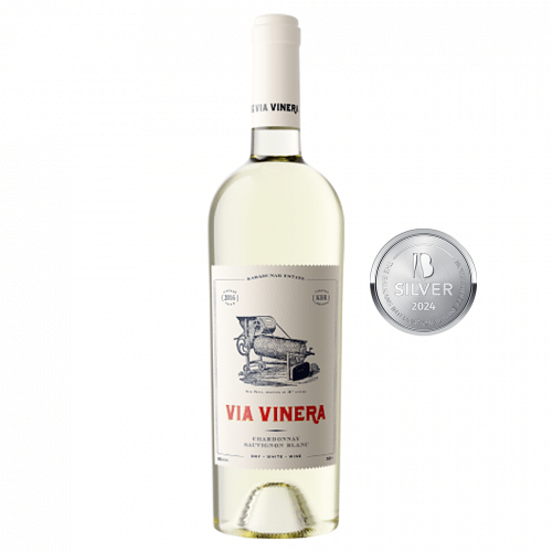 Via Vinera Chardonnay Sauvignon Blanc Cuvee Weisswein aus Bulgarien.