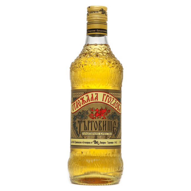 Targovishte Otlezhala Grozdova Rakija | 0,7 l Bild 1 Vinprom Targovishte Otlezhala Grozdova Rakija aus Bulgarien.