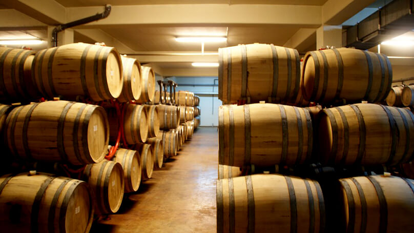 Weinf&auml;sser des Weinguts Zagreus