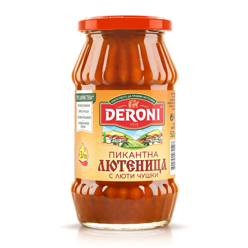 Deroni Pikante fein gemahles Ljutenica aus Bulgarien.