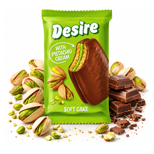 Diamant Desire Soft Cake mit Pistachio Cream | 50 g Diamant Desire Soft Cake mit Pistachio Cream aus Bulgarien.