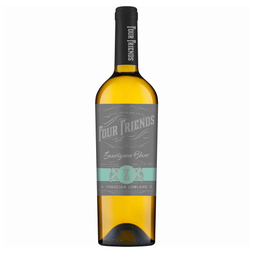 Four Friends Sauvignon Blanc Weisswein aus Bulgarien.
