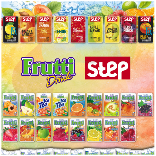 Frutti & Step Instant Getraenkepulver Mix +Vitamin C Kennenlernpaket aus Bulgarien.