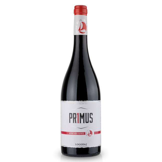 Logodaj Primus Melnik ohne Sulfite Rotwein aus Bulgarien.