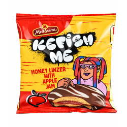 Medovina Medovinka Kefish Me Honey Linzer Apfelfüllung Black | 65 g Bild 1 Medovina Medovinka Kefish Me Honey Linzer mit Apfelfüllung aus Bulgarien.