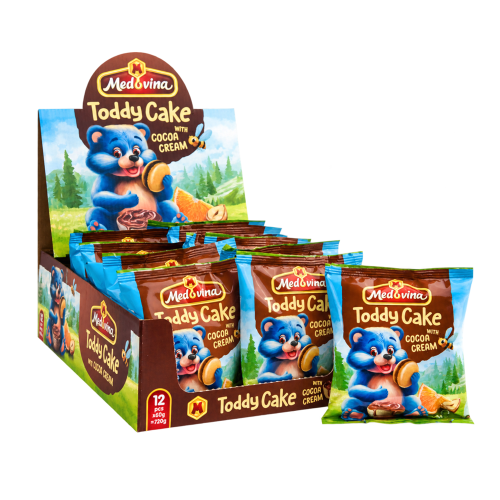 Medovina Medovinka Toddy Cake mit Kakaocreme aus Bulgarien.