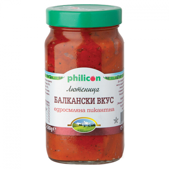 Philicon Balkanska Ljutenica pikant | 525 g Bild 1 Philicon Balkanska Ljutenica pikant aus Bulgarien.