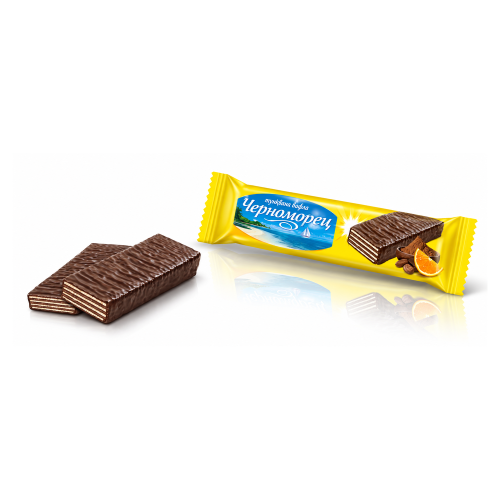 Pobeda Bonboni Chernomorets Orange Schokowaffel aus Bulgarien.
