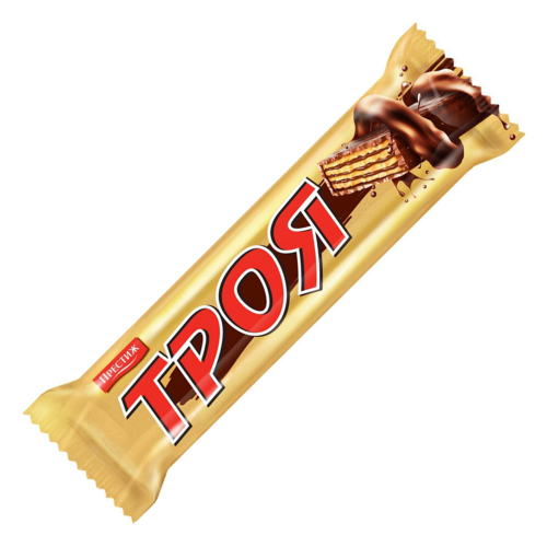 Prestige Troya Schokowaffel Gold Waffel aus Bulgarien.