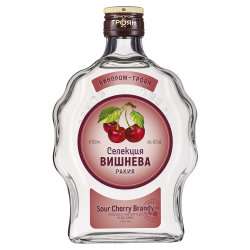 Troyan Vishneva Sour Cherry Rakia | 0,5 l Troyan Vishneva Sauerkirsch Rakija aus Bulgarien.