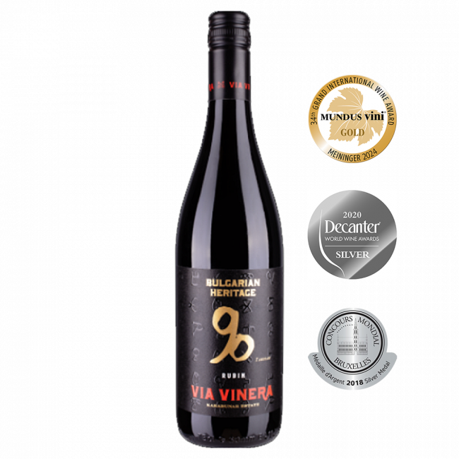 Via Vinera Bulgarian Heritage Rubin Rotwein aus Bulgarien.