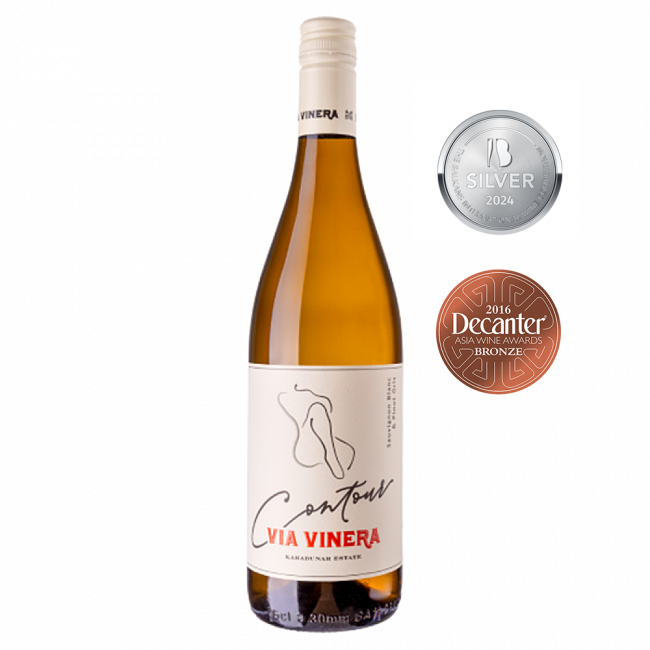 Via Vinera Contour Sauvignon Blanc & Pinot Gris | 0,75 l Bild 1 Via Vinera Contour Sauvignon Blanc & Pinot Gris Weisswein Cuvee aus Bulgarien.