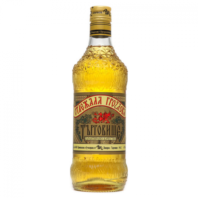Targovishte Otlezhala Grozdova Rakija | 0,7 l Bild 1 Vinprom Targovishte Otlezhala Grozdova Rakija aus Bulgarien.